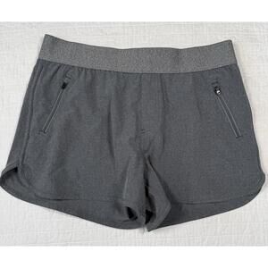 Gramicci Women M Gray Stretch Hiking Shorts Zip Pockets Lightweight